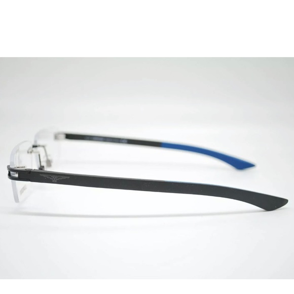 LONGINES LG5007-H 002 RIMLESS MATTE BLACK MEN’s EYEGLASSES AUTHENTIC 56x15x150 - Picture 5 of 5